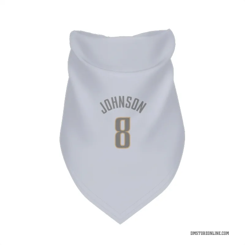 AJ Johnson  White Dallas Mavericks  Gray Cat & Dog Pet Bandana