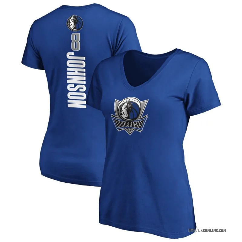 AJ Johnson Women's Royal Dallas Mavericks Backer T-Shirt