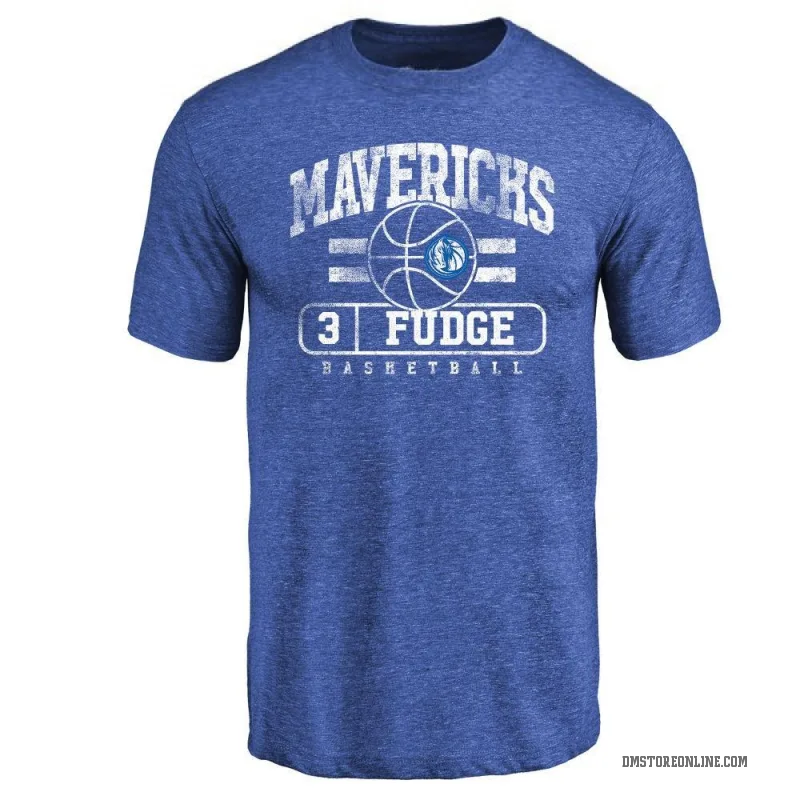 Alex Fudge Men's Royal Dallas Mavericks Baseline T-Shirt