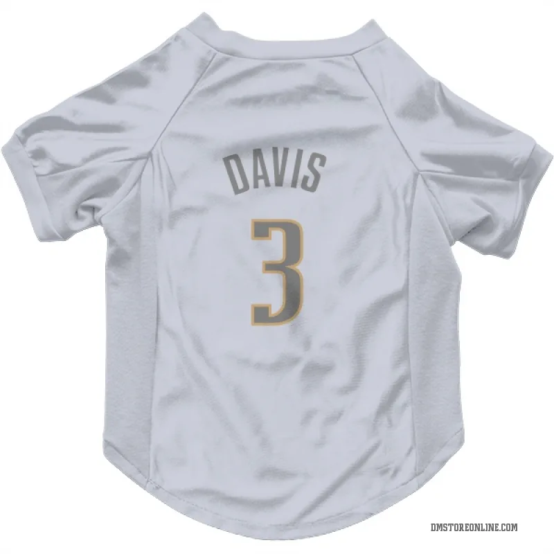 Anthony Davis  White Dallas Mavericks  Gray Cat & Dog Pet Jersey