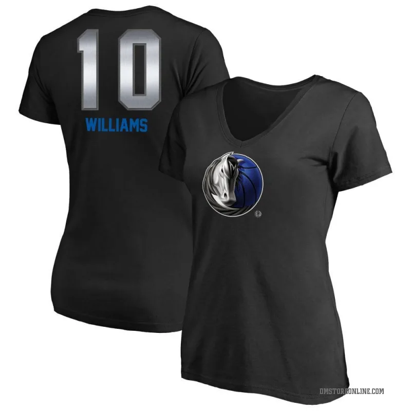 Brandon Williams Women's Black Dallas Mavericks Midnight Mascot T-Shirt