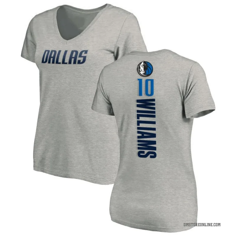Brandon Williams Women's Dallas Mavericks Ash Backer T-Shirt