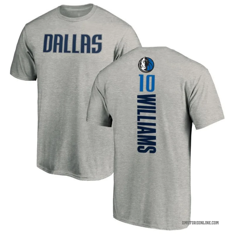 Brandon Williams Youth Dallas Mavericks Ash Backer T-Shirt
