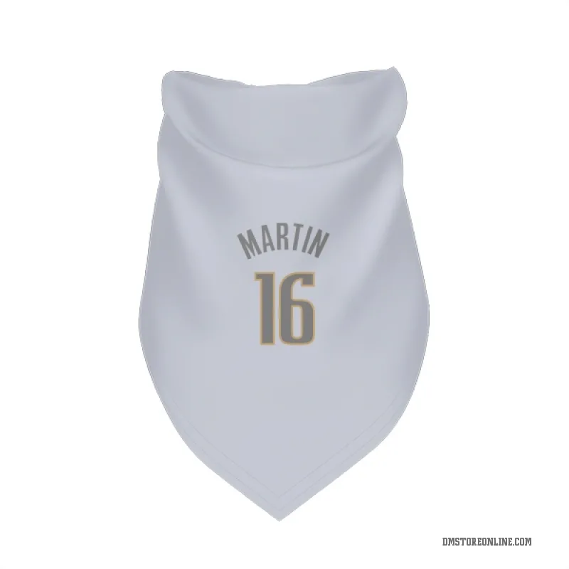 Caleb Martin  White Dallas Mavericks  Gray Cat & Dog Pet Bandana