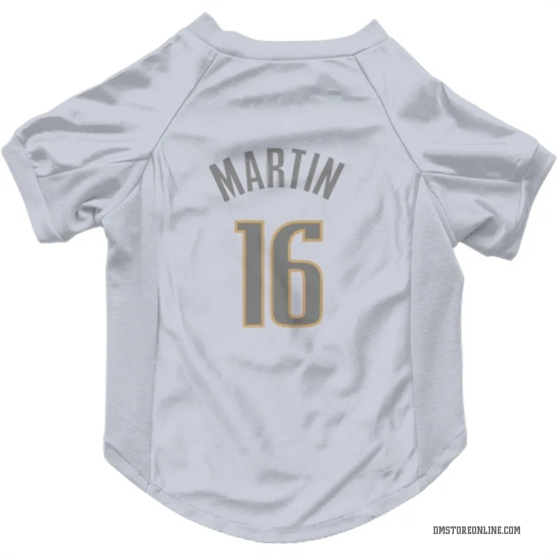 Caleb Martin  White Dallas Mavericks  Gray Cat & Dog Pet Jersey