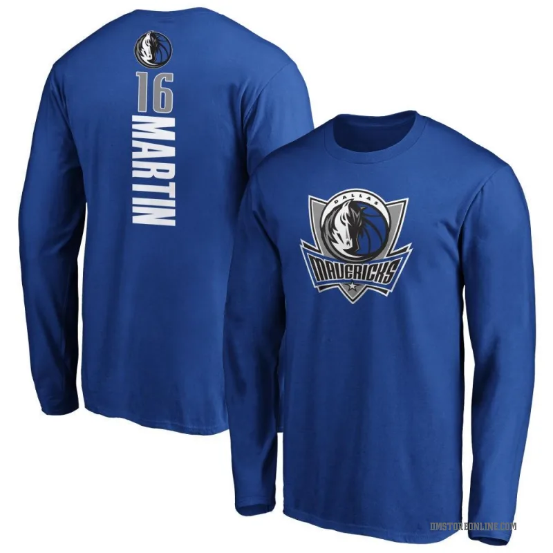 Caleb Martin Youth Royal Dallas Mavericks Backer Long Sleeve T-Shirt