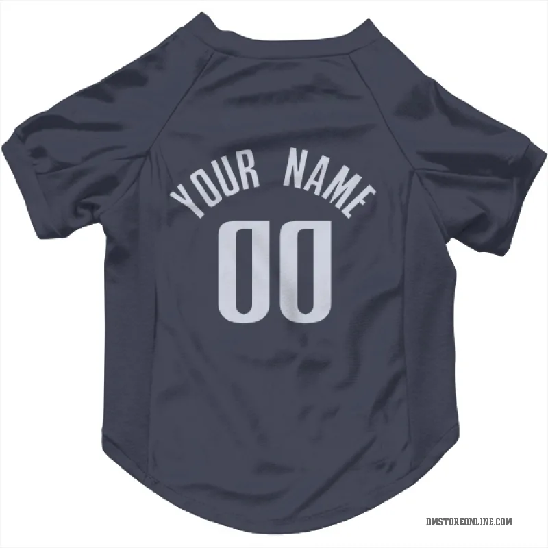 Custom  Navy Dallas Mavericks   Cat & Dog Pet Jersey