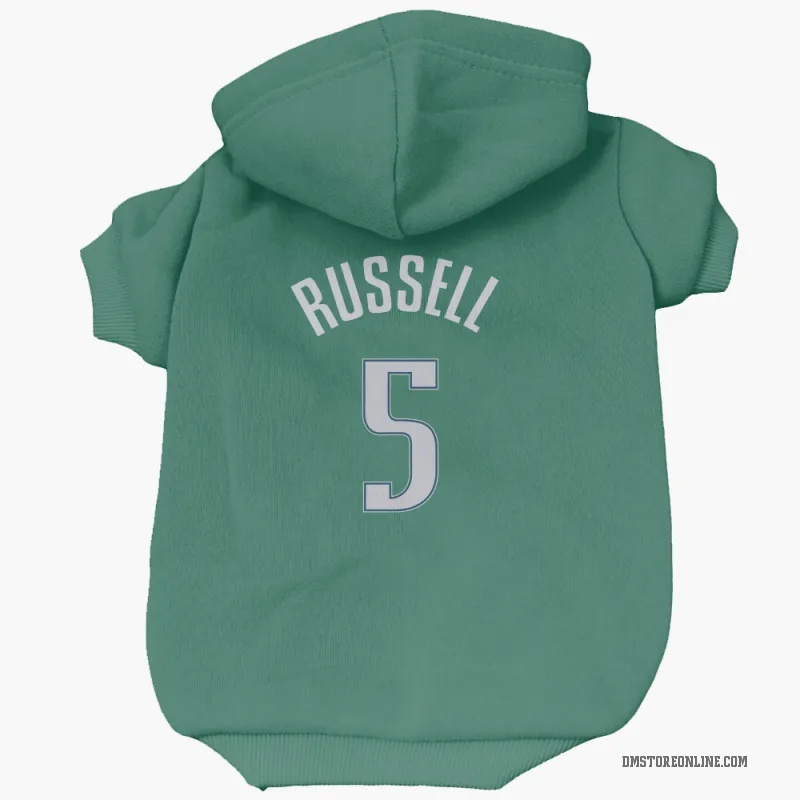 D'Angelo Russell  Green Dallas Mavericks  Cat & Dog Pet Hoodie