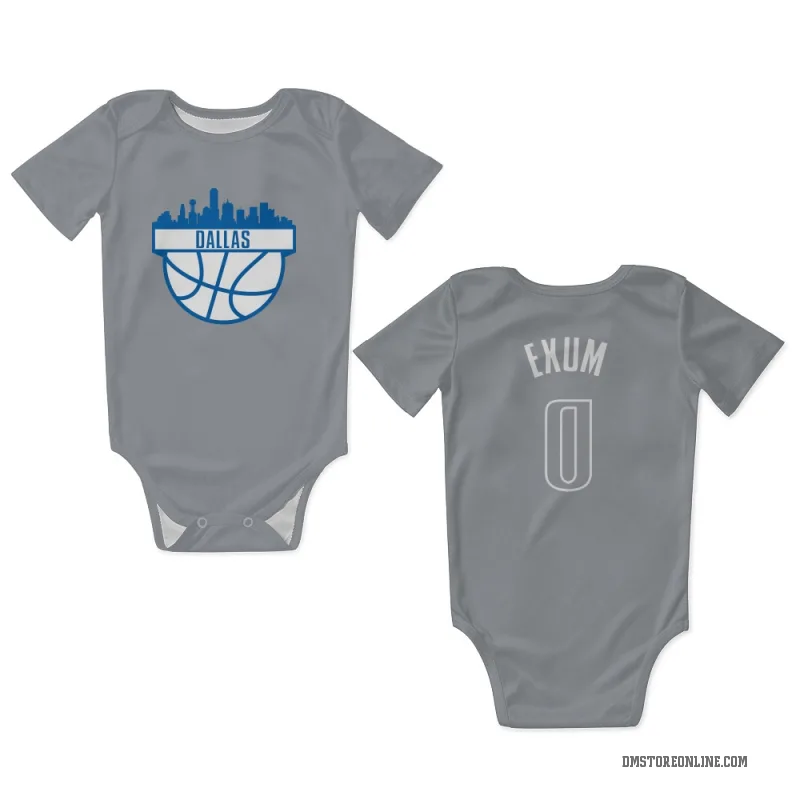 Dante Exum  Blue Dallas Mavericks  Newborn & Infant Bodysuit