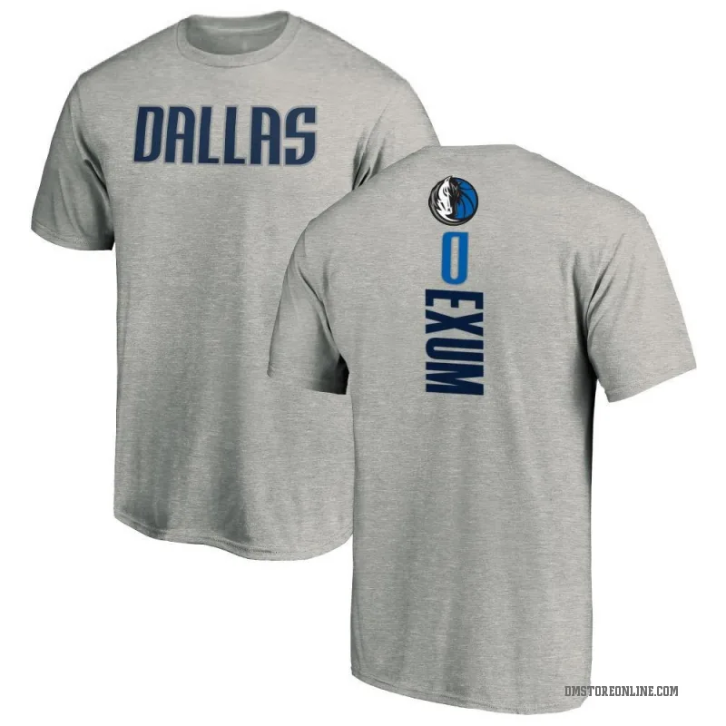 Dante Exum Men's Dallas Mavericks Ash Backer T-Shirt
