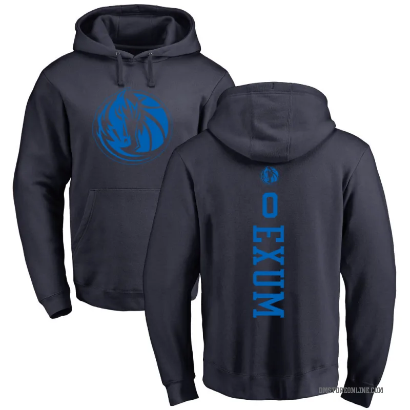 Dante Exum Men's Navy Dallas Mavericks Branded One Color Backer Pullover Hoodie