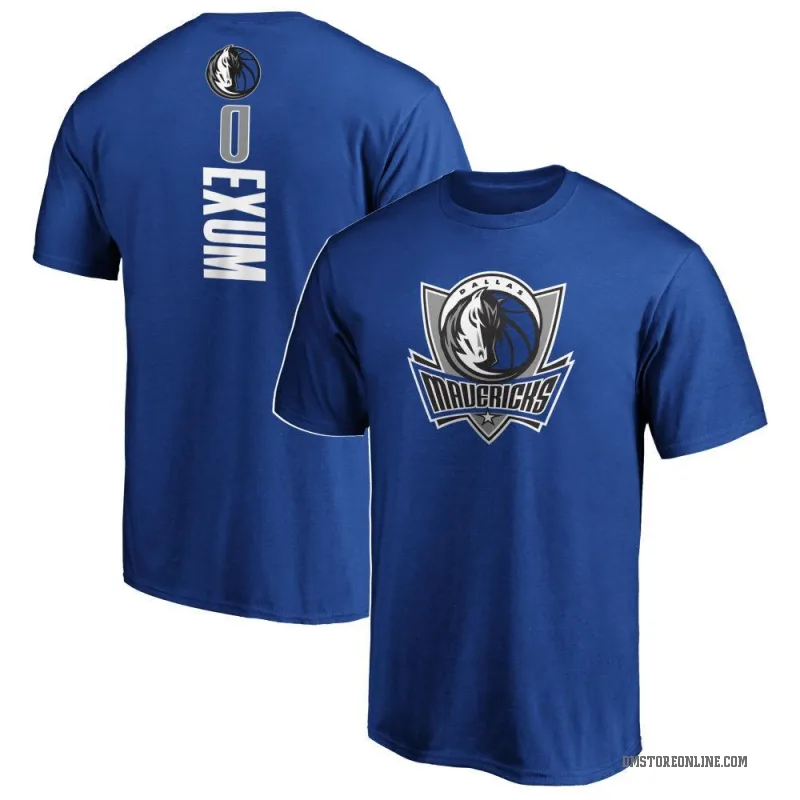 Dante Exum Men's Royal Dallas Mavericks Backer T-Shirt