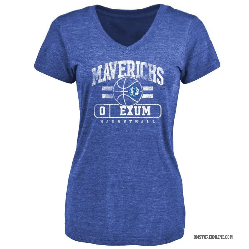 Dante Exum Women's Royal Dallas Mavericks Baseline T-Shirt
