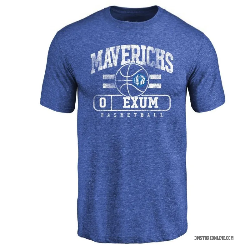 Dante Exum Youth Royal Dallas Mavericks Baseline T-Shirt