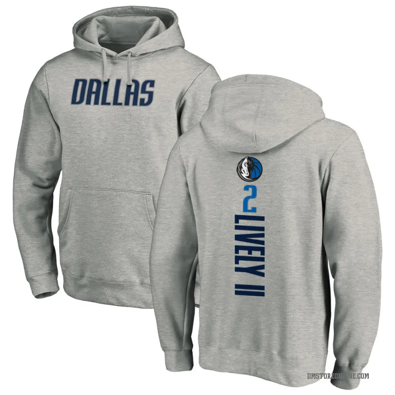 Dereck Lively II Men's Dallas Mavericks Branded Ash Backer Pullover Hoodie