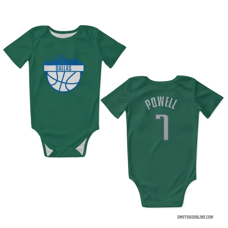Dwight Powell  Green Dallas Mavericks  Newborn & Infant Bodysuit