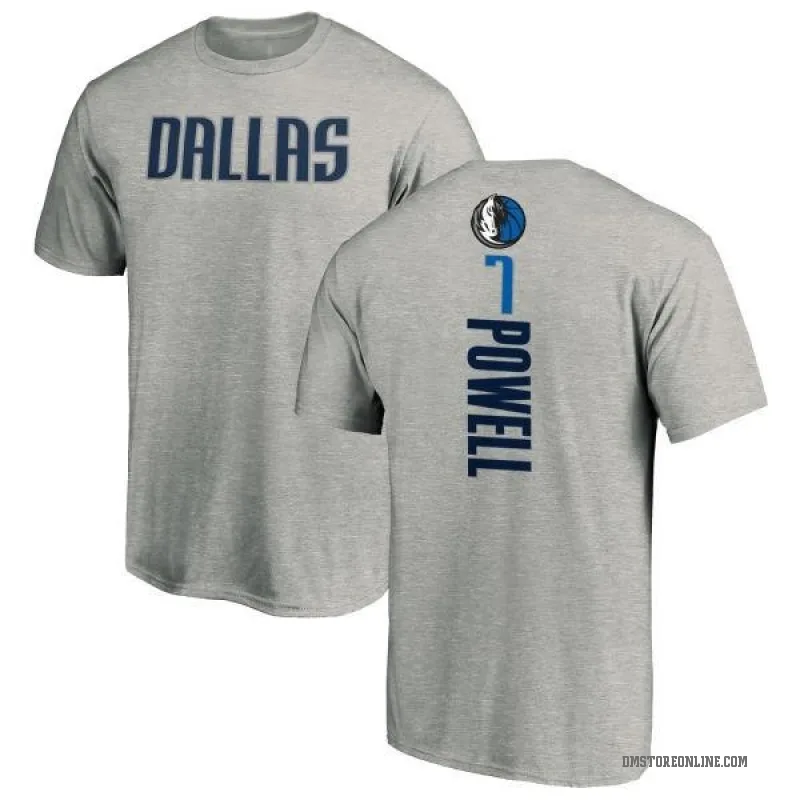 Dwight Powell Men's Dallas Mavericks Ash Backer T-Shirt