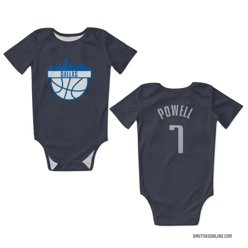 Dwight Powell  Navy Dallas Mavericks  Newborn & Infant Bodysuit