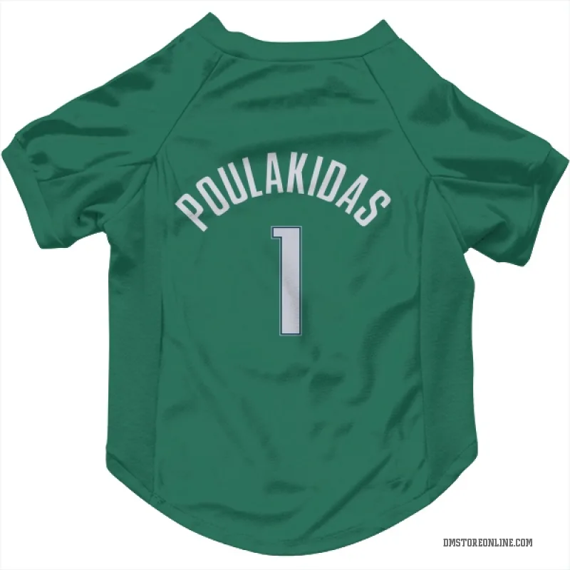 John Poulakidas  Green Dallas Mavericks  Cat & Dog Pet Jersey