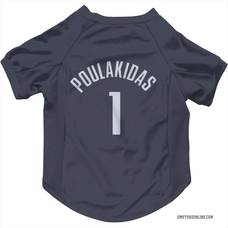 John Poulakidas  Navy Dallas Mavericks  Cat & Dog Pet Jersey