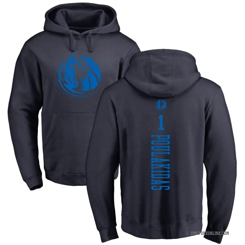 John Poulakidas Youth Navy Dallas Mavericks Branded One Color Backer Pullover Hoodie