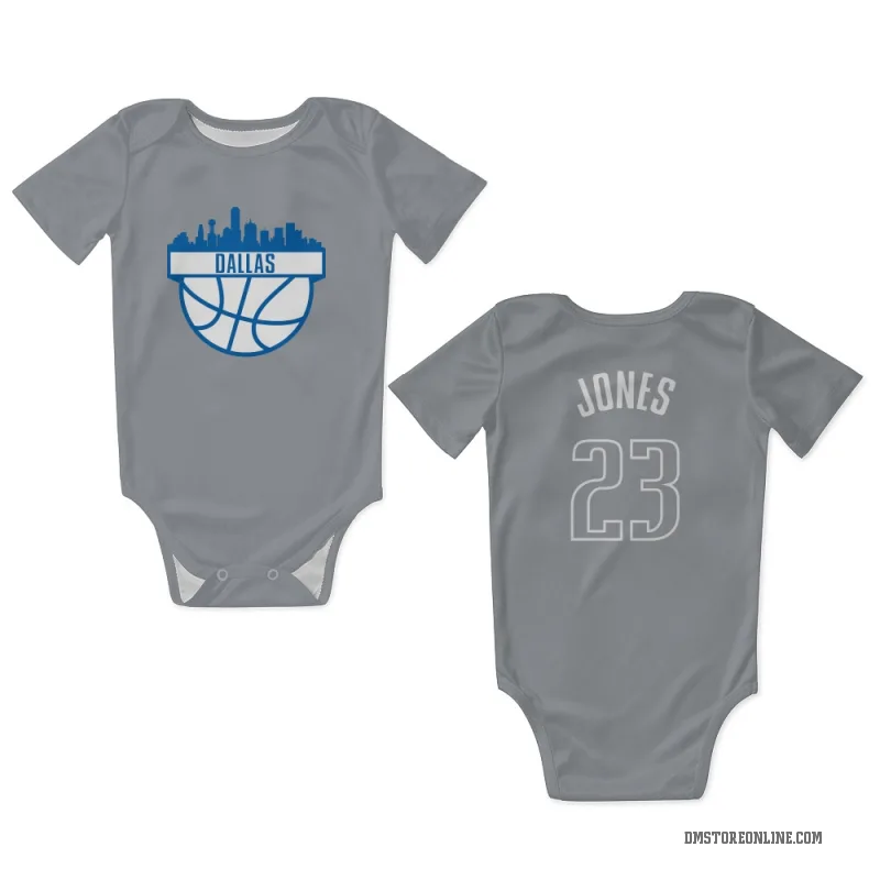 Kai Jones  Blue Dallas Mavericks  Newborn & Infant Bodysuit