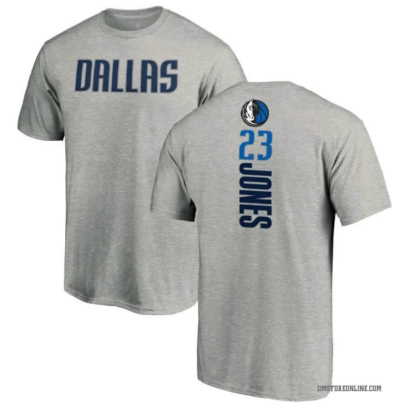 Kai Jones Youth Dallas Mavericks Ash Backer T-Shirt