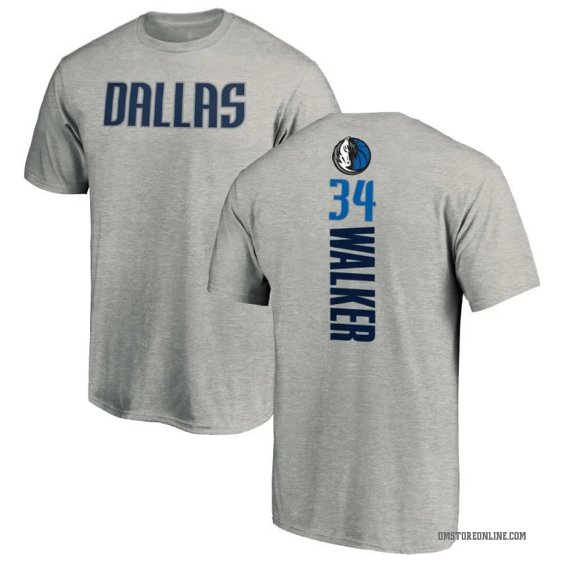 Kemba Walker Men's Dallas Mavericks Ash Backer T-Shirt