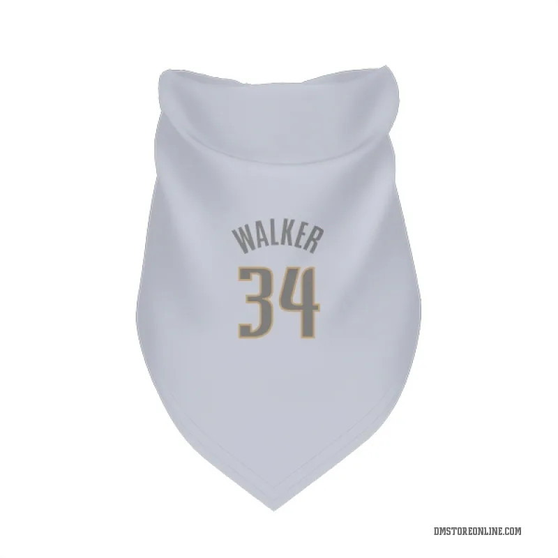 Kemba Walker  White Dallas Mavericks  Gray Cat & Dog Pet Bandana
