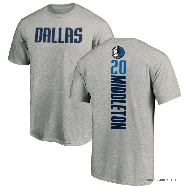 Khris Middleton Men's Dallas Mavericks Ash Backer T-Shirt
