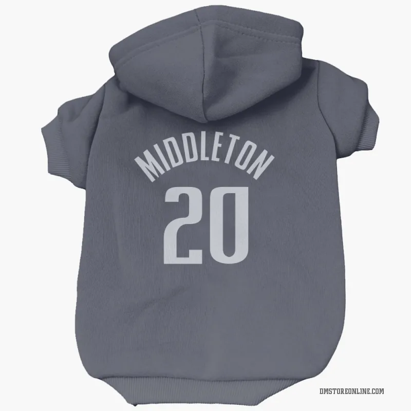 Khris Middleton  Navy Dallas Mavericks  Cat & Dog Pet Hoodie