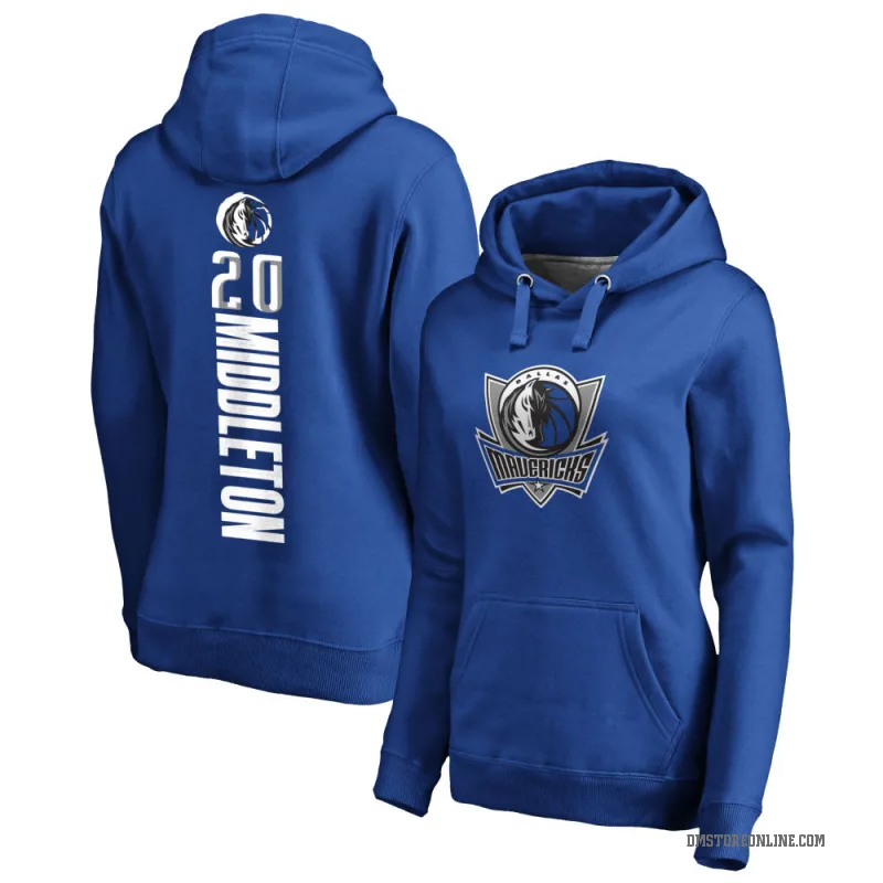 Khris Middleton Women's Royal Dallas Mavericks Branded Backer Pullover Hoodie