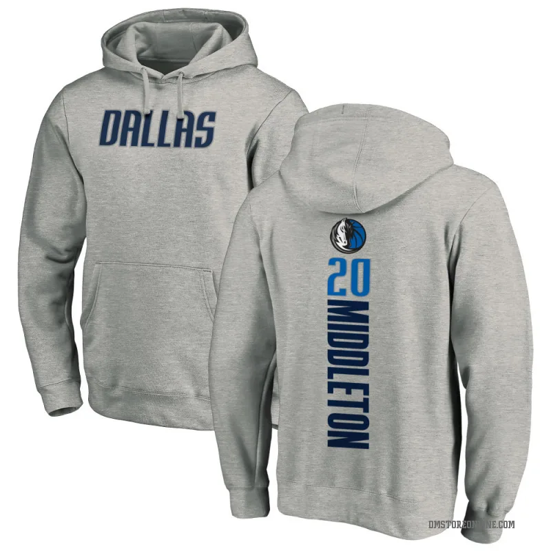 Khris Middleton Youth Dallas Mavericks Branded Ash Backer Pullover Hoodie