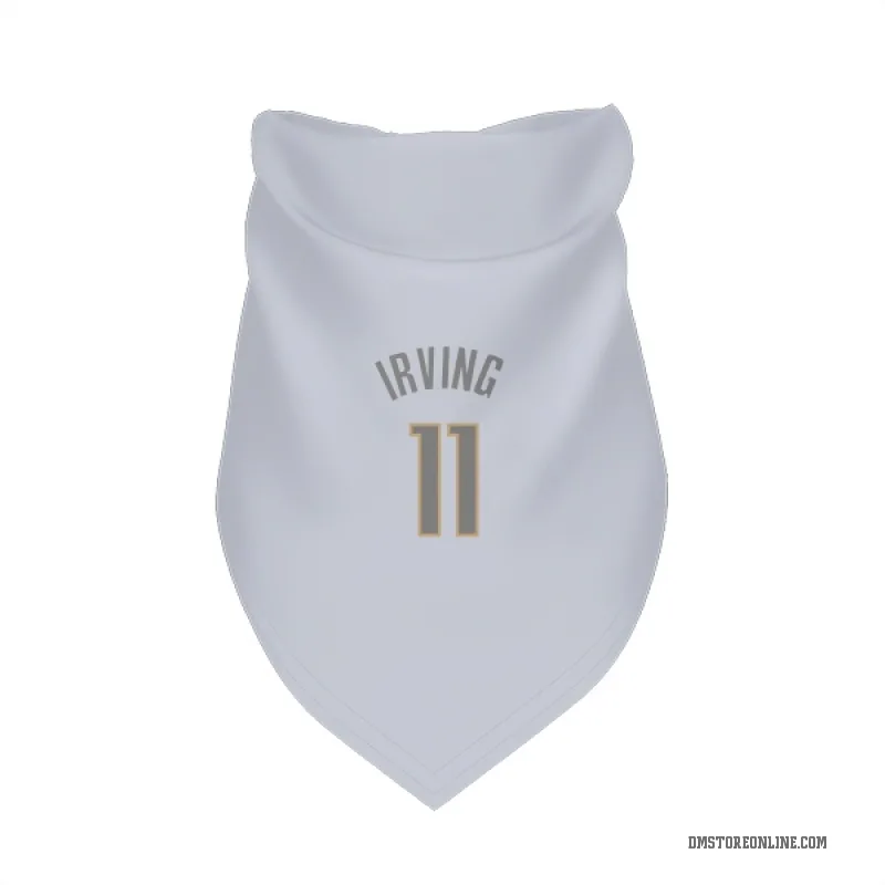 Kyrie Irving  White Dallas Mavericks  Gray Cat & Dog Pet Bandana