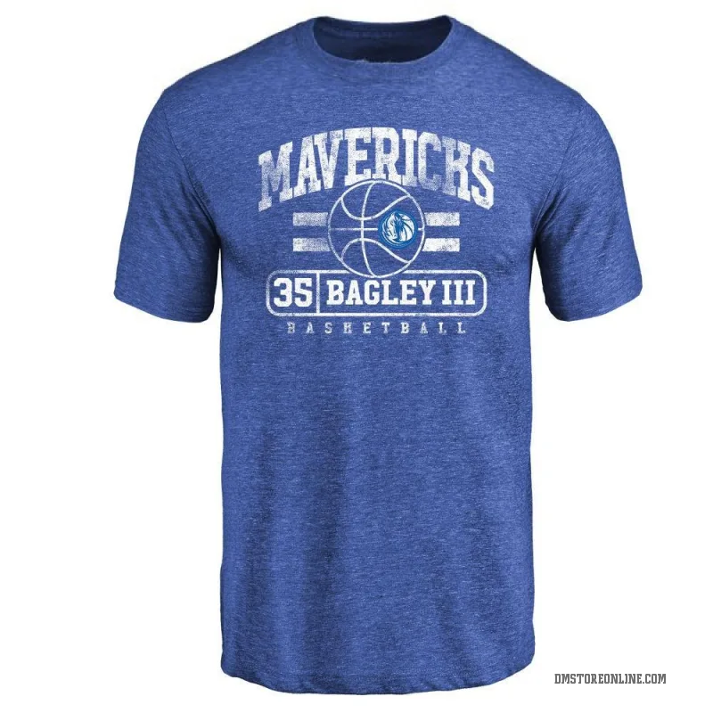 Marvin Bagley III Men's Royal Dallas Mavericks Baseline T-Shirt