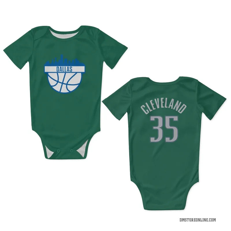 Matthew Cleveland  Green Dallas Mavericks  Newborn & Infant Bodysuit