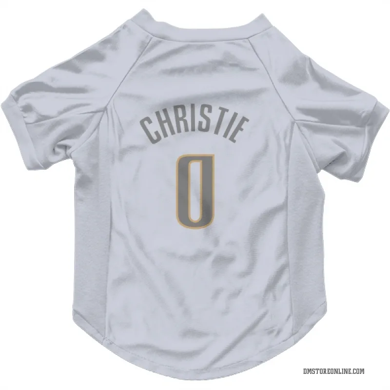Max Christie  White Dallas Mavericks  Gray Cat & Dog Pet Jersey