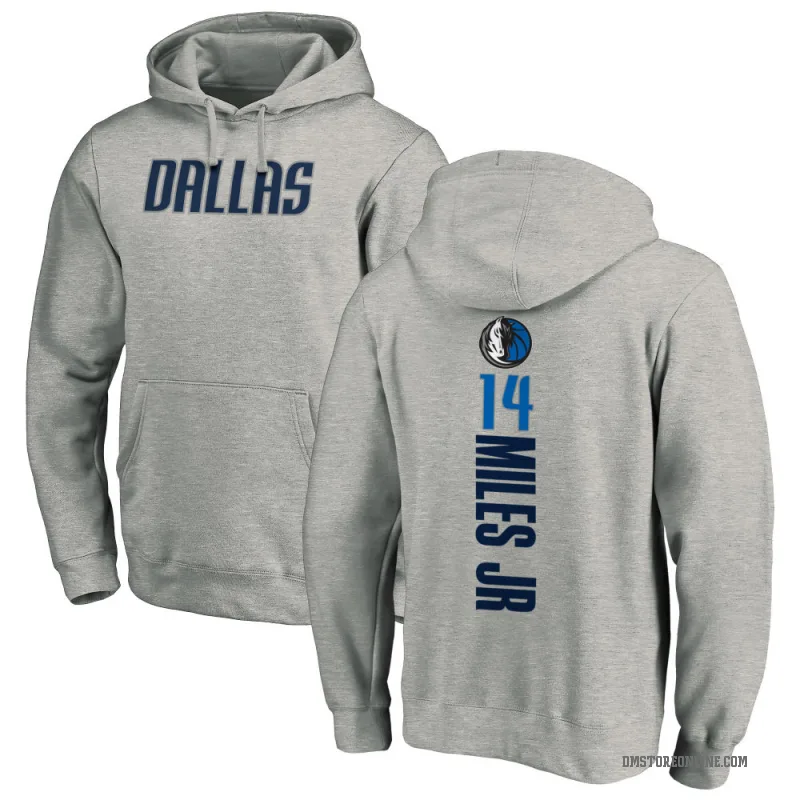 Mike Miles Jr. Men's Dallas Mavericks Branded Ash Backer Pullover Hoodie
