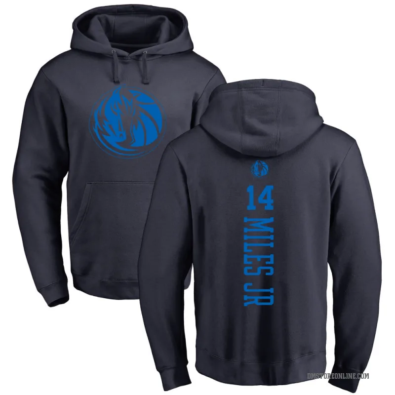 Mike Miles Jr. Men's Navy Dallas Mavericks Branded One Color Backer Pullover Hoodie