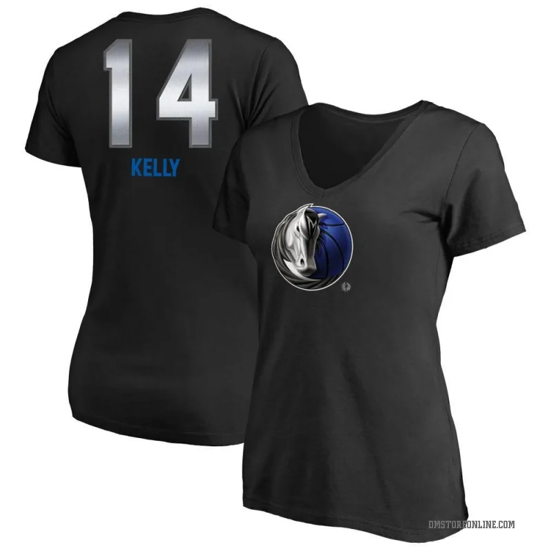 Miles Kelly Women's Black Dallas Mavericks Midnight Mascot T-Shirt