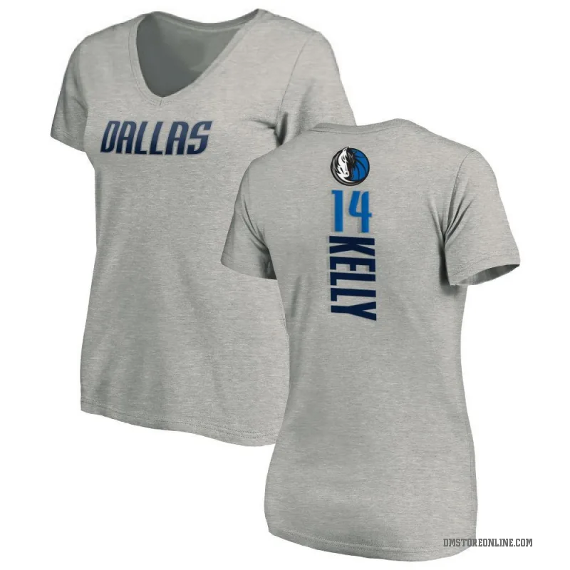 Miles Kelly Women's Dallas Mavericks Ash Backer T-Shirt