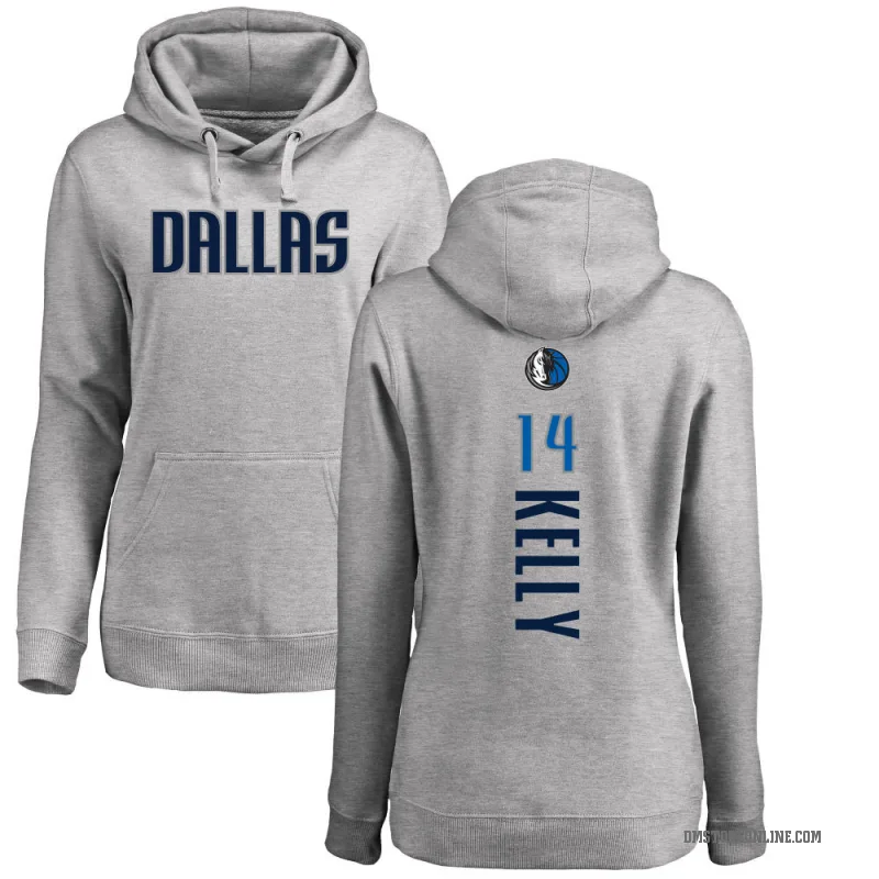 Miles Kelly Women's Dallas Mavericks Branded Ash Backer Pullover Hoodie