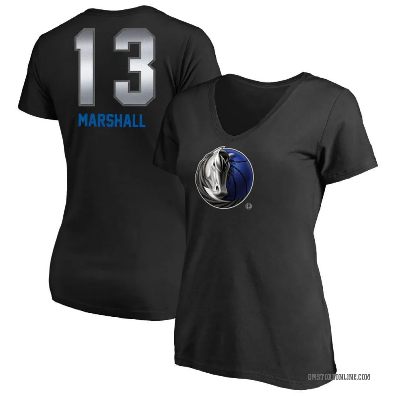 Naji Marshall Women's Black Dallas Mavericks Midnight Mascot T-Shirt