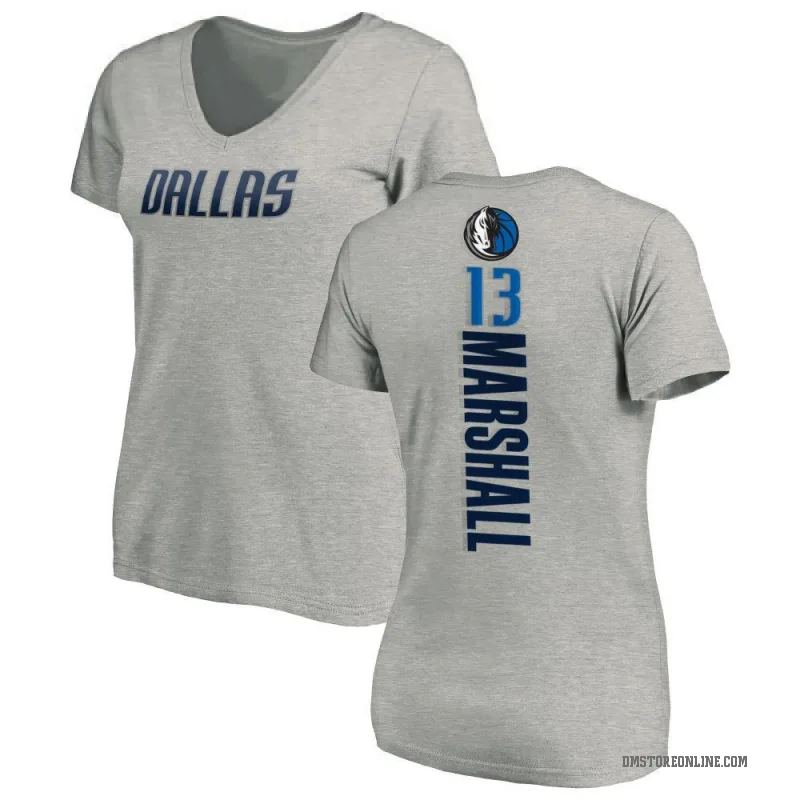 Naji Marshall Women's Dallas Mavericks Ash Backer T-Shirt