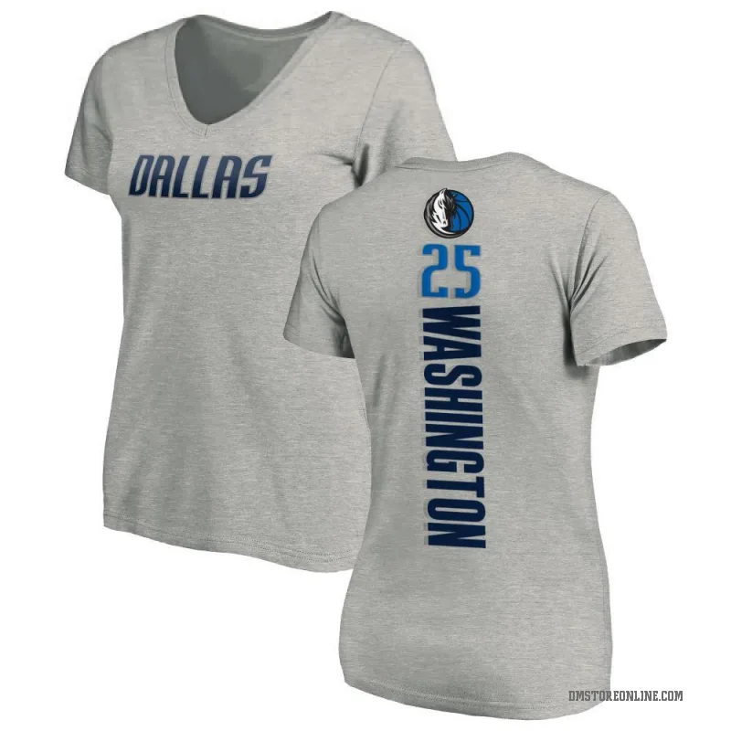 P.J. Washington Women's Dallas Mavericks Ash Backer T-Shirt