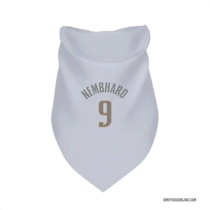 Ryan Nembhard  White Dallas Mavericks  Gray Cat & Dog Pet Bandana