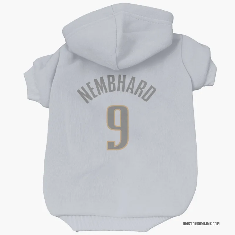 Ryan Nembhard  White Dallas Mavericks  Gray Cat & Dog Pet Hoodie