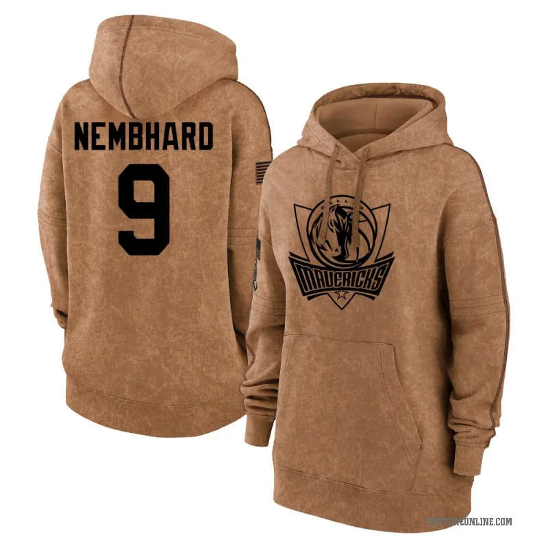 Ryan Nembhard Women's Brown Dallas Mavericks 2023 Salute to Service Pullover Hoodie