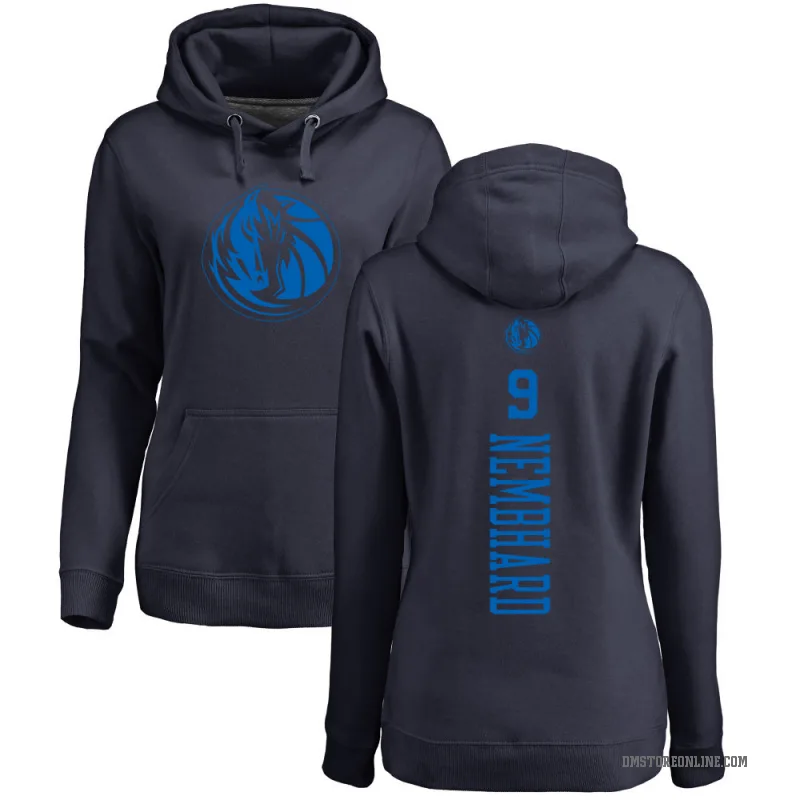 Ryan Nembhard Women's Navy Dallas Mavericks Branded One Color Backer Pullover Hoodie
