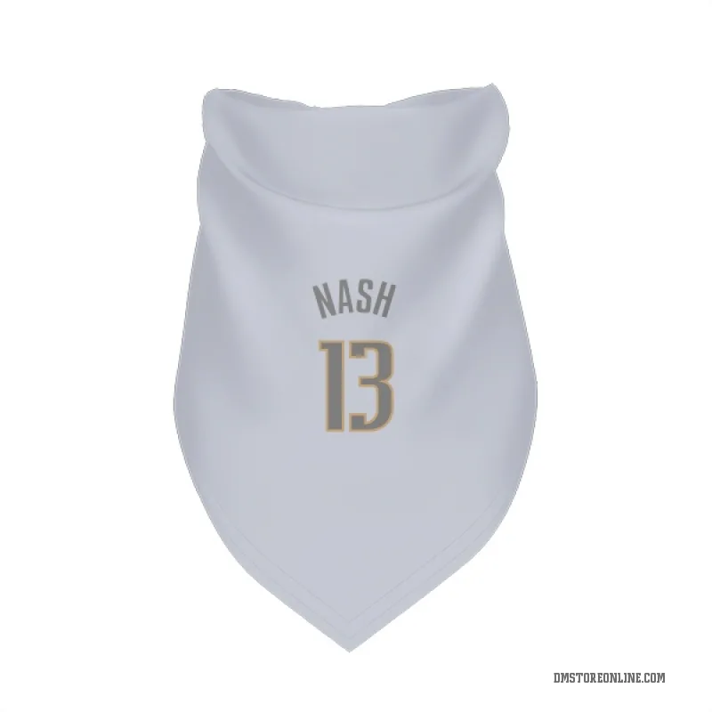 Steve Nash  White Dallas Mavericks  Gray Cat & Dog Pet Bandana